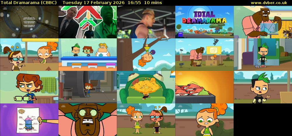 Total Dramarama (CBBC) Tuesday 17 February 2026 16:55 - 17:05