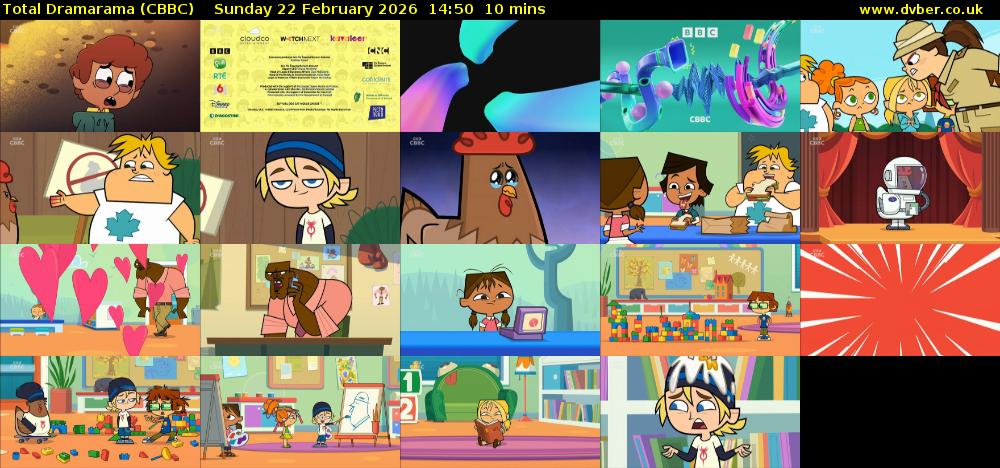 Total Dramarama (CBBC) Sunday 22 February 2026 14:50 - 15:00