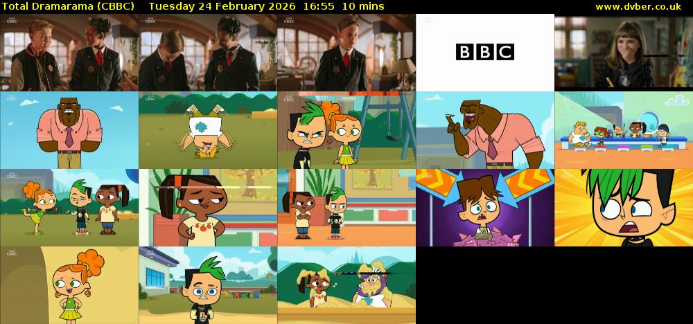 Total Dramarama (CBBC) Tuesday 24 February 2026 16:55 - 17:05