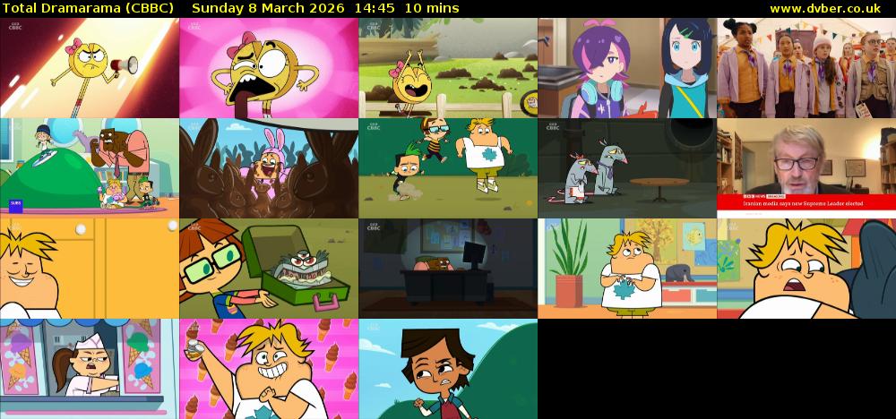 Total Dramarama (CBBC) Sunday 8 March 2026 14:45 - 14:55