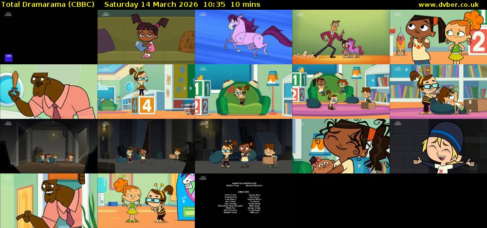 Total Dramarama (CBBC) Saturday 14 March 2026 10:35 - 10:45