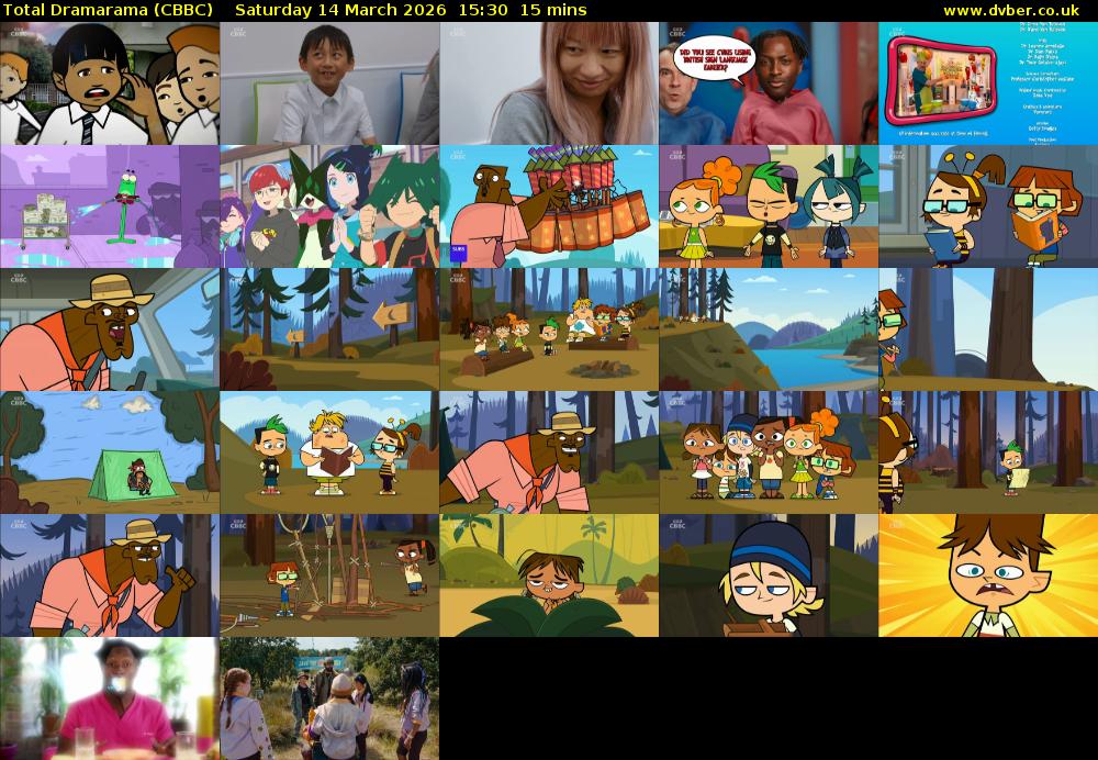 Total Dramarama (CBBC) Saturday 14 March 2026 15:30 - 15:45