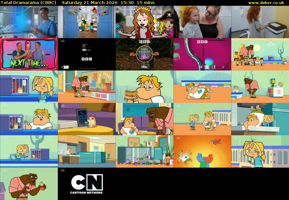 Total Dramarama (CBBC) Saturday 21 March 2026 15:30 - 15:45