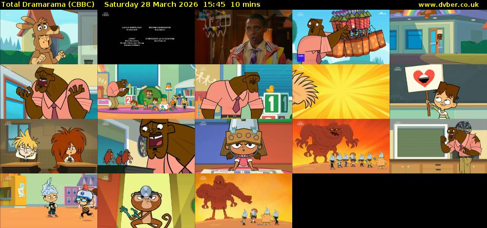 Total Dramarama (CBBC) Saturday 28 March 2026 15:45 - 15:55