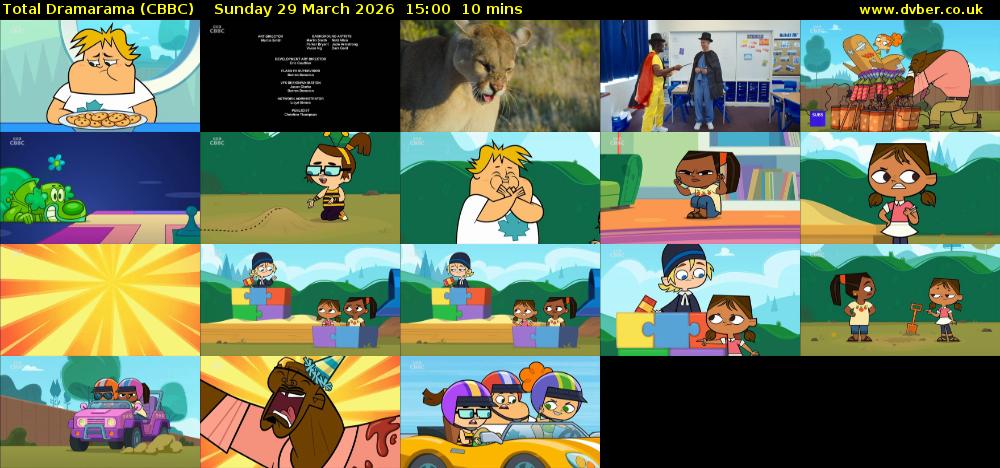 Total Dramarama (CBBC) Sunday 29 March 2026 15:00 - 15:10