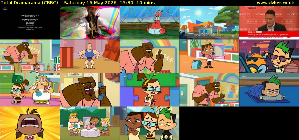 Total Dramarama (CBBC) Saturday 16 May 2026 15:30 - 15:40