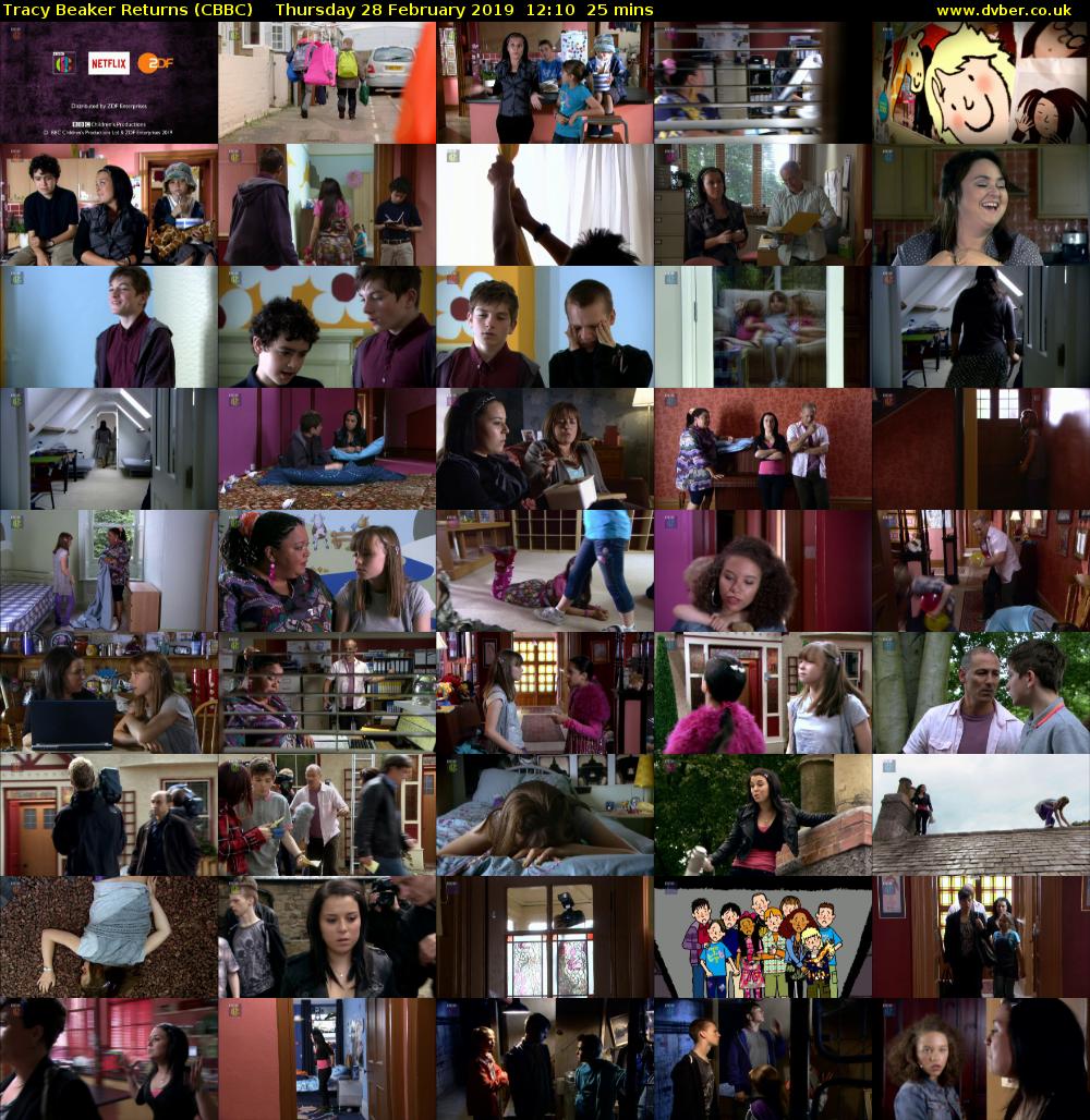 Tracy Beaker Returns (CBBC) Thursday 28 February 2019 12:10 - 12:35