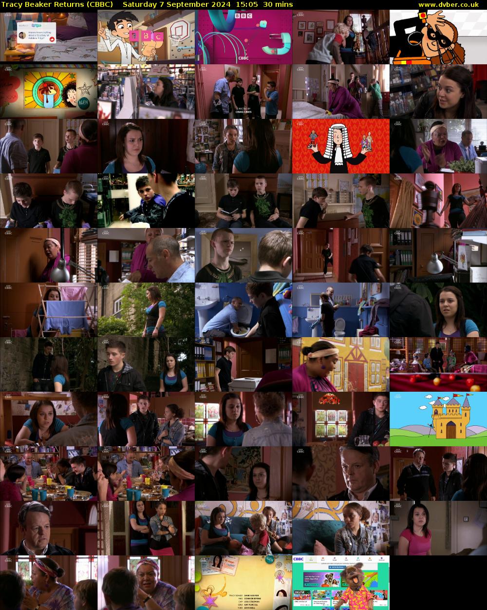 Tracy Beaker Returns (CBBC) Saturday 7 September 2024 15:05 - 15:35
