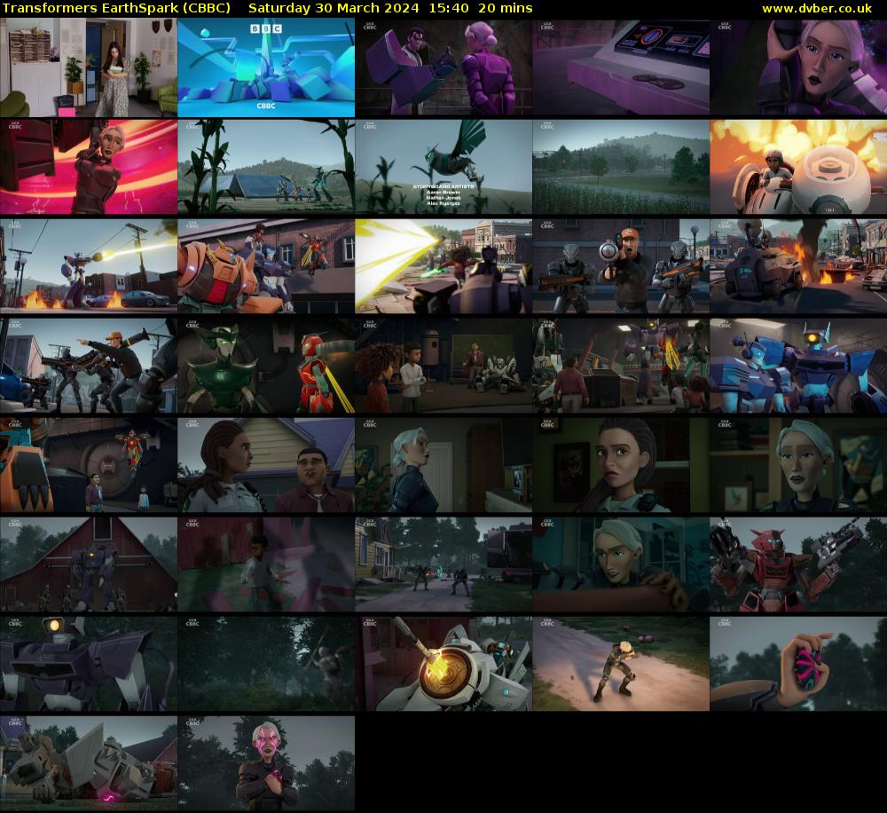 Transformers EarthSpark (CBBC) Saturday 30 March 2024 15:40 - 16:00