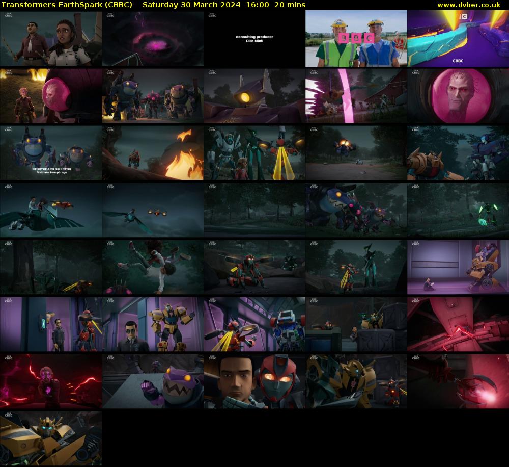 Transformers EarthSpark (CBBC) Saturday 30 March 2024 16:00 - 16:20