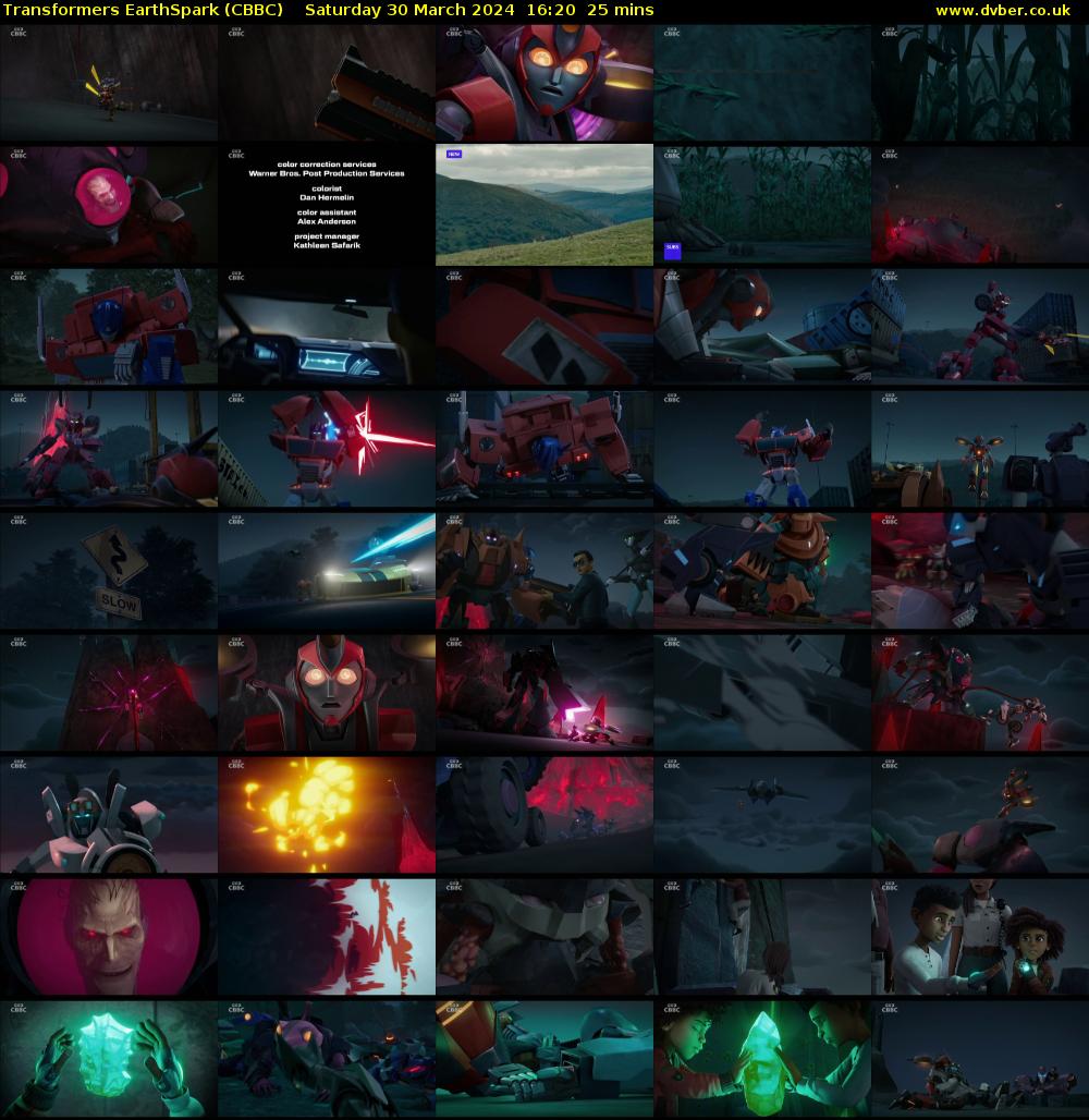 Transformers EarthSpark (CBBC) Saturday 30 March 2024 16:20 - 16:45