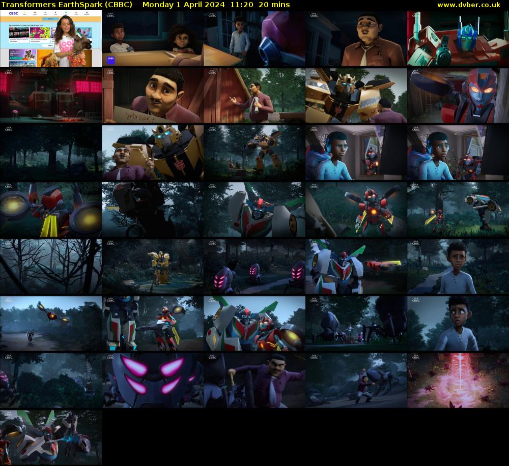 Transformers EarthSpark (CBBC) Monday 1 April 2024 11:20 - 11:40