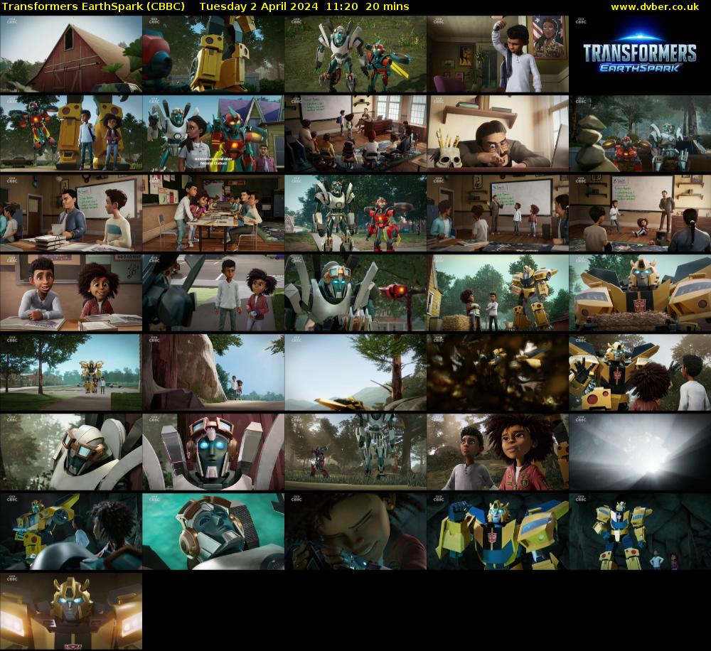 Transformers EarthSpark (CBBC) Tuesday 2 April 2024 11:20 - 11:40