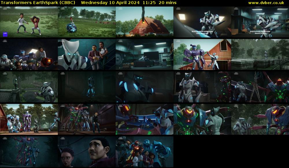 Transformers EarthSpark (CBBC) Wednesday 10 April 2024 11:25 - 11:45