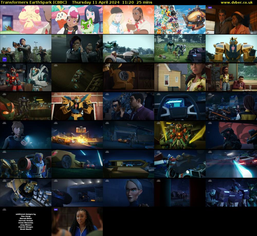 Transformers EarthSpark (CBBC) Thursday 11 April 2024 11:20 - 11:45