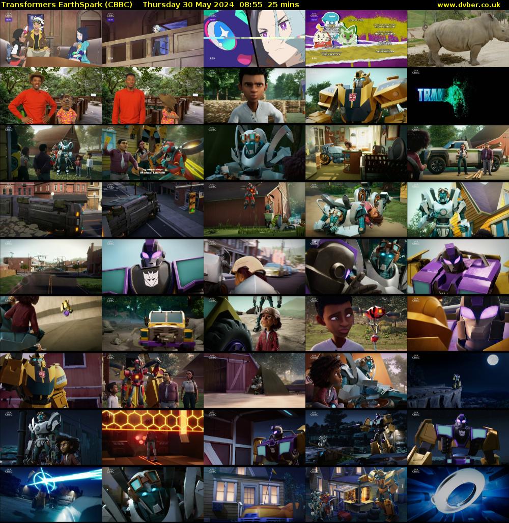Transformers EarthSpark (CBBC) Thursday 30 May 2024 08:55 - 09:20