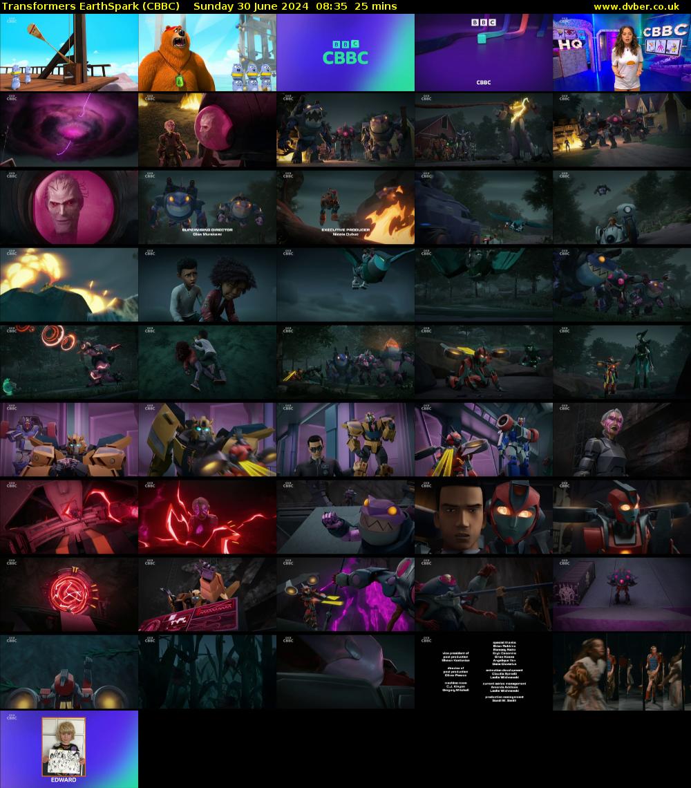 Transformers EarthSpark (CBBC) Sunday 30 June 2024 08:35 - 09:00