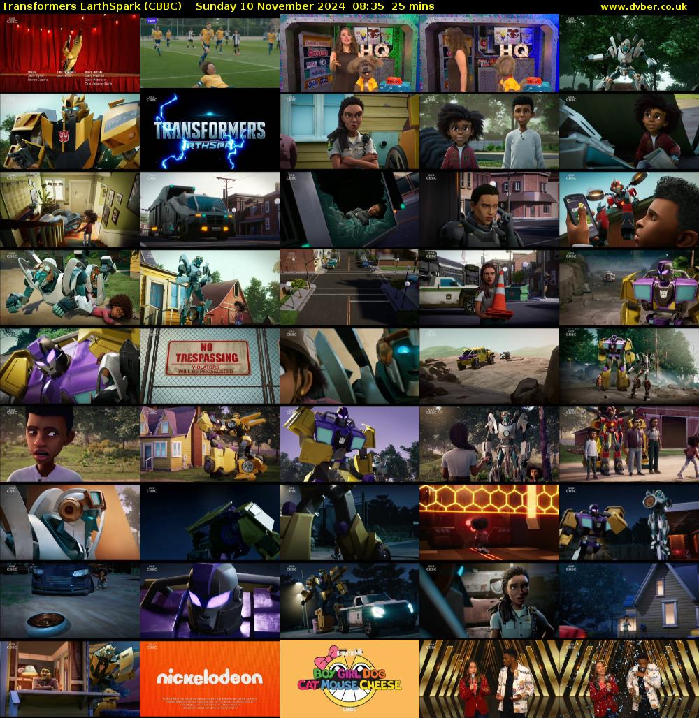 Transformers EarthSpark (CBBC) Sunday 10 November 2024 08:35 - 09:00