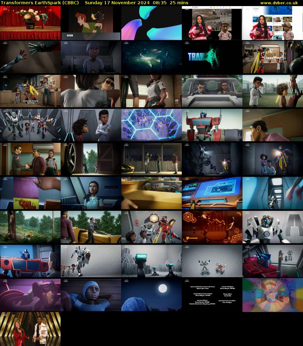 Transformers EarthSpark (CBBC) Sunday 17 November 2024 08:35 - 09:00