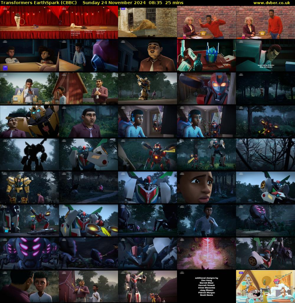 Transformers EarthSpark (CBBC) Sunday 24 November 2024 08:35 - 09:00