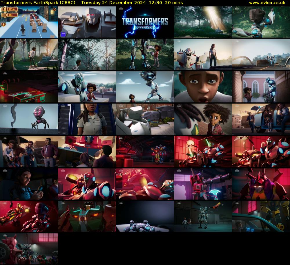 Transformers EarthSpark (CBBC) Tuesday 24 December 2024 12:30 - 12:50