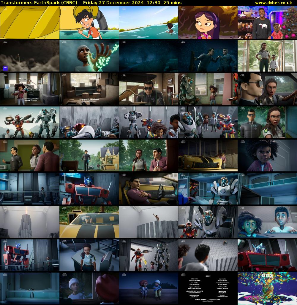Transformers EarthSpark (CBBC) Friday 27 December 2024 12:30 - 12:55