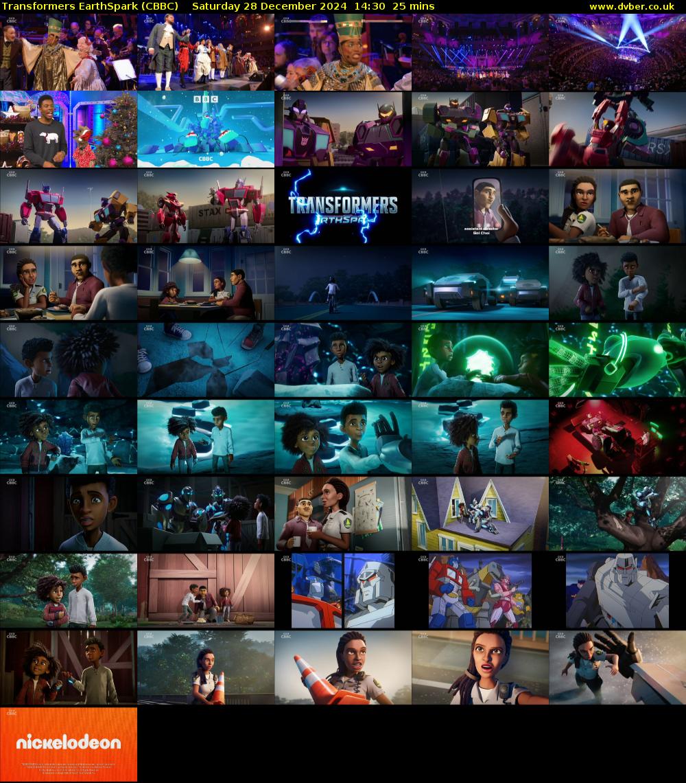 Transformers EarthSpark (CBBC) Saturday 28 December 2024 14:30 - 14:55