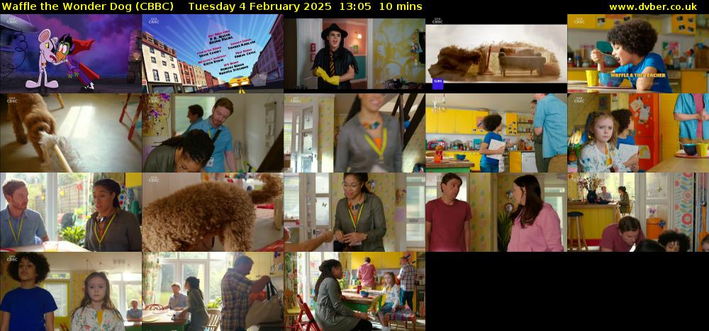 Waffle the Wonder Dog (CBBC) Tuesday 4 February 2025 13:05 - 13:15
