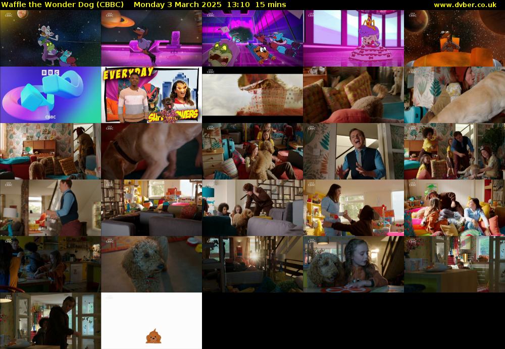 Waffle the Wonder Dog (CBBC) Monday 3 March 2025 13:10 - 13:25