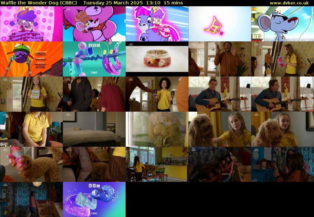 Waffle the Wonder Dog (CBBC) Tuesday 25 March 2025 13:10 - 13:25