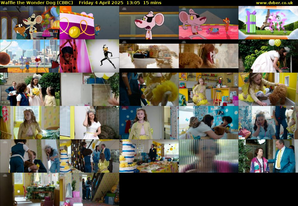 Waffle the Wonder Dog (CBBC) Friday 4 April 2025 13:05 - 13:20