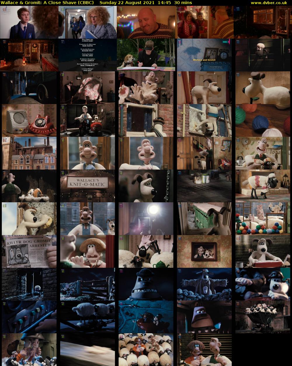 Wallace & Gromit: A Close Shave (CBBC) Sunday 22 August 2021 14:45 - 15:15