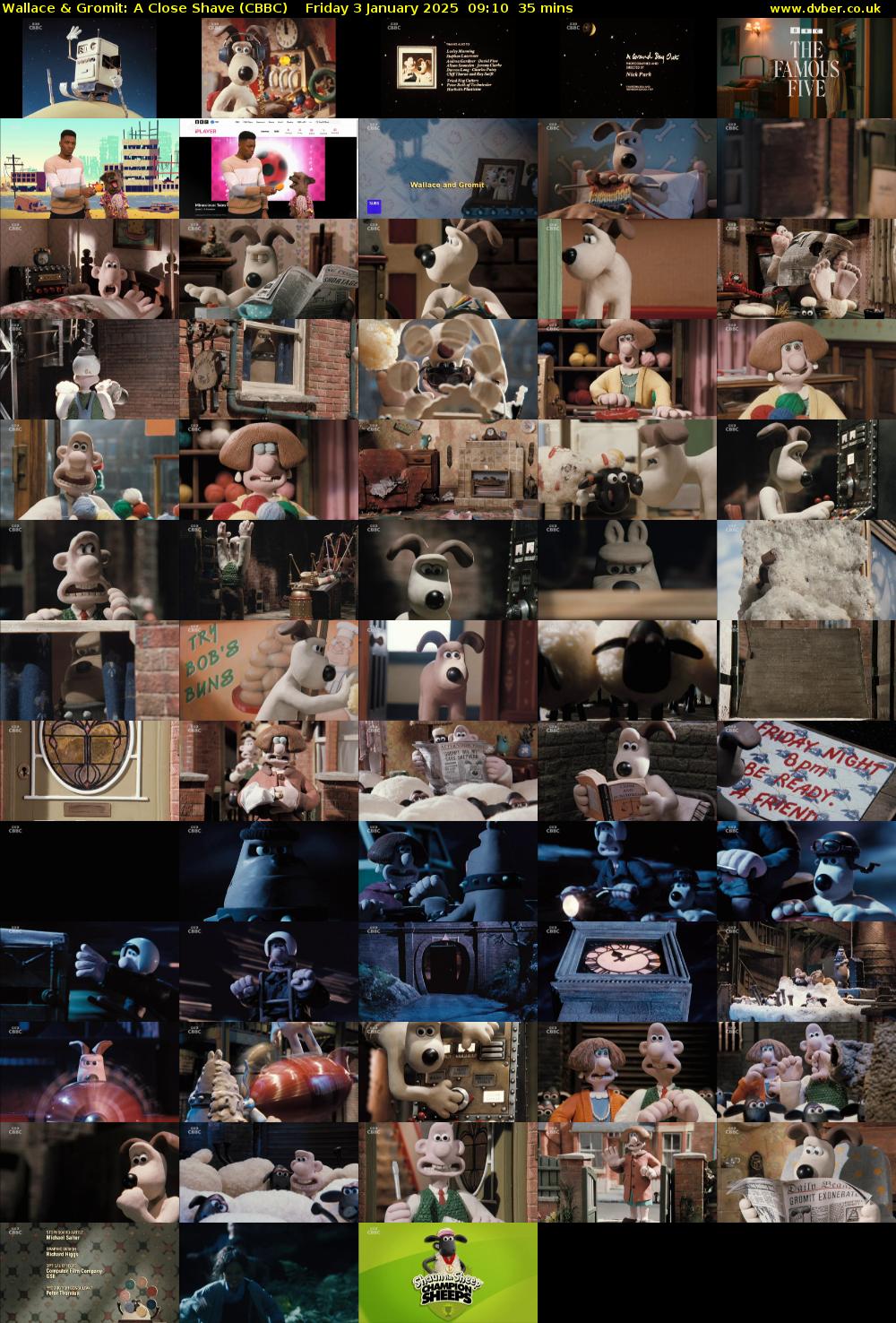 Wallace & Gromit: A Close Shave (CBBC) Friday 3 January 2025 09:10 - 09:45