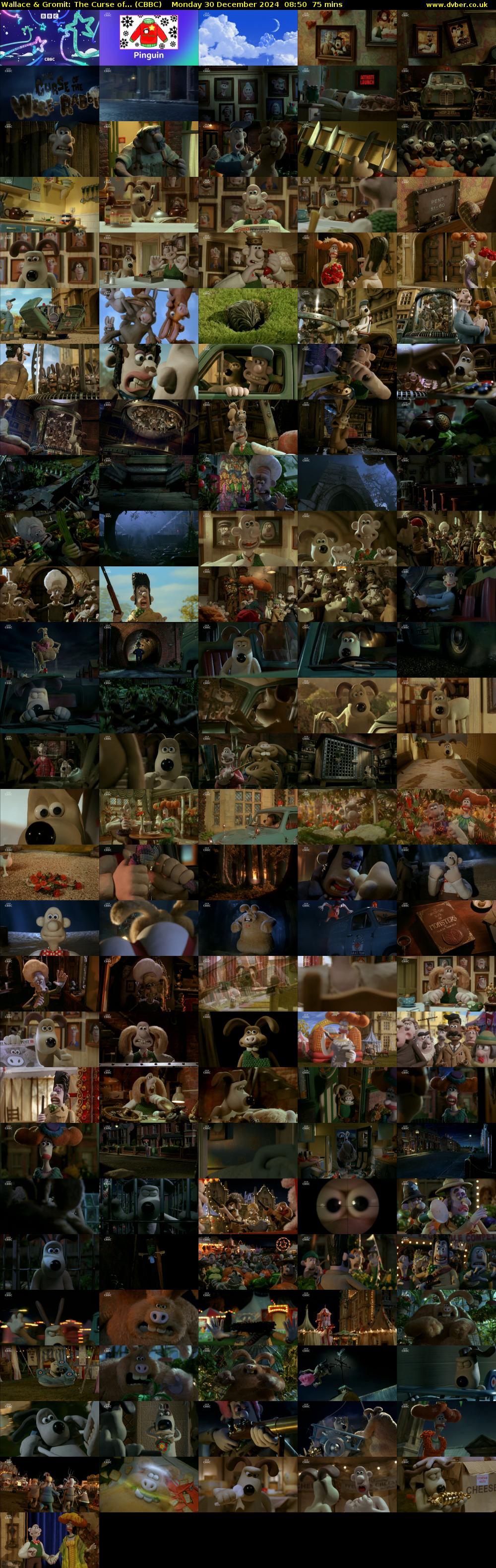 Wallace & Gromit: The Curse of... (CBBC) Monday 30 December 2024 08:50 - 10:05