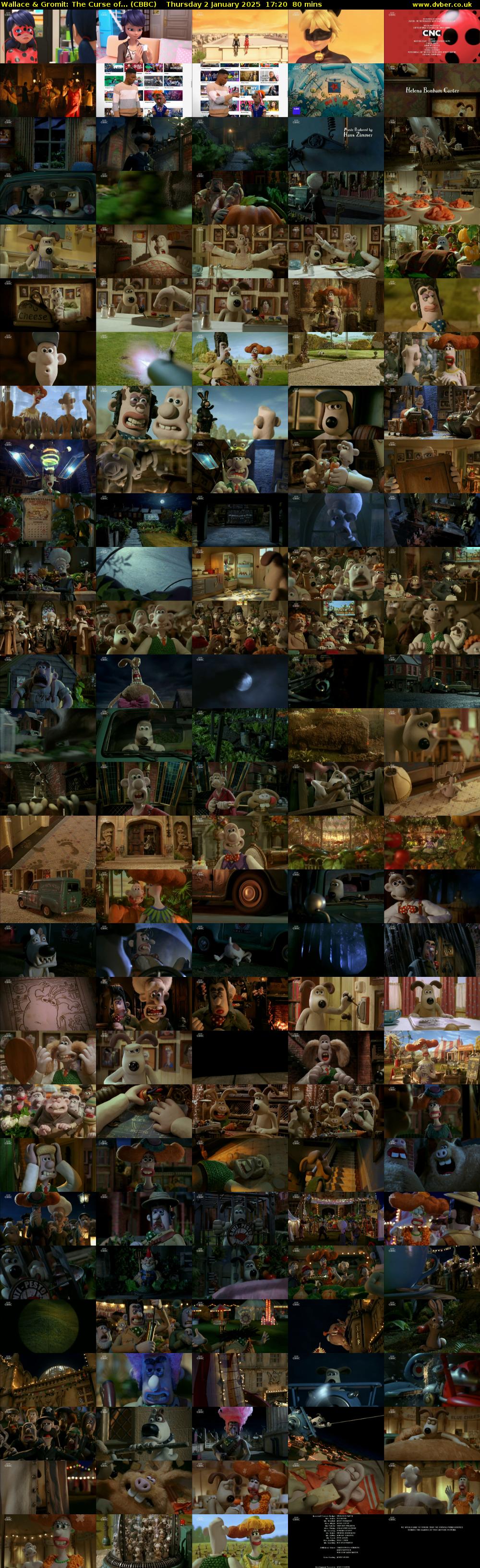 Wallace & Gromit: The Curse of... (CBBC) Thursday 2 January 2025 17:20 - 18:40