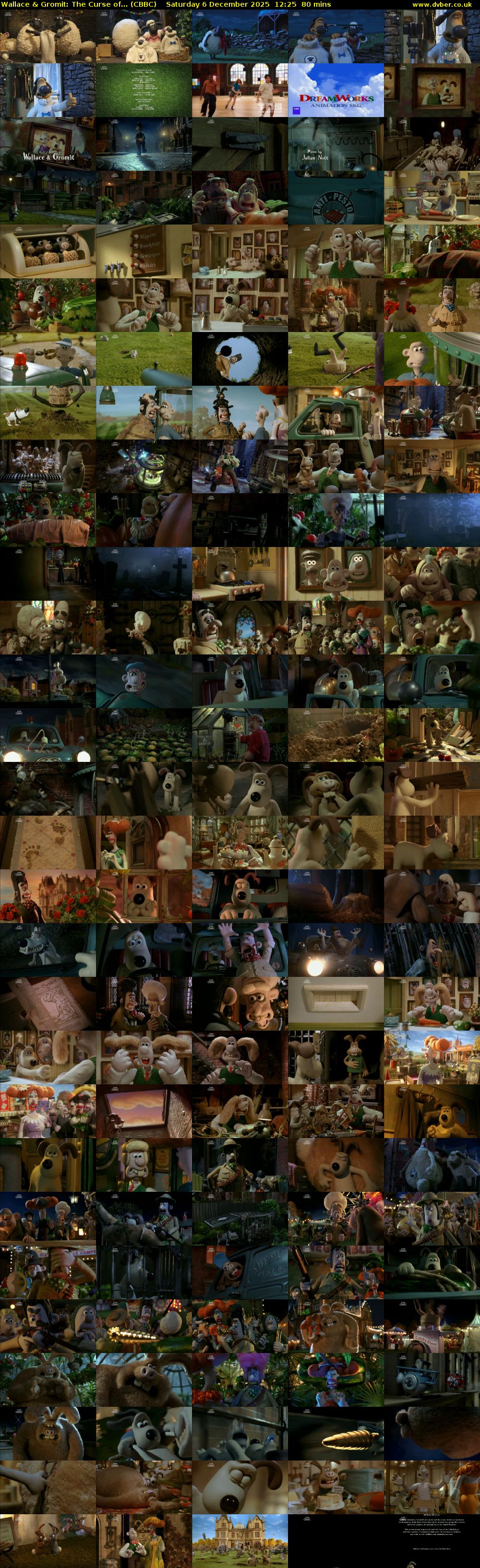 Wallace & Gromit: The Curse of... (CBBC) Saturday 6 December 2025 12:25 - 13:45