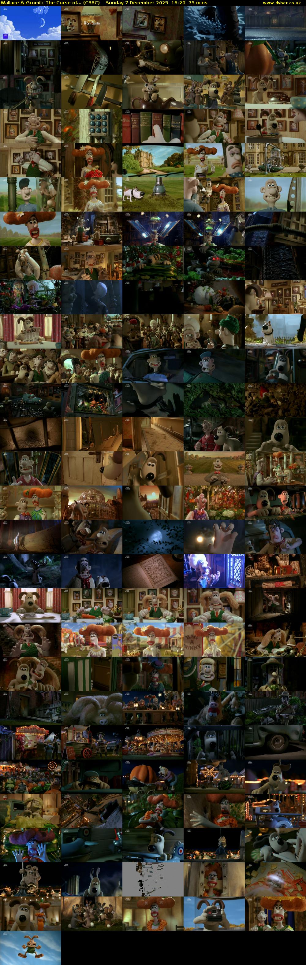 Wallace & Gromit: The Curse of... (CBBC) Sunday 7 December 2025 16:20 - 17:35