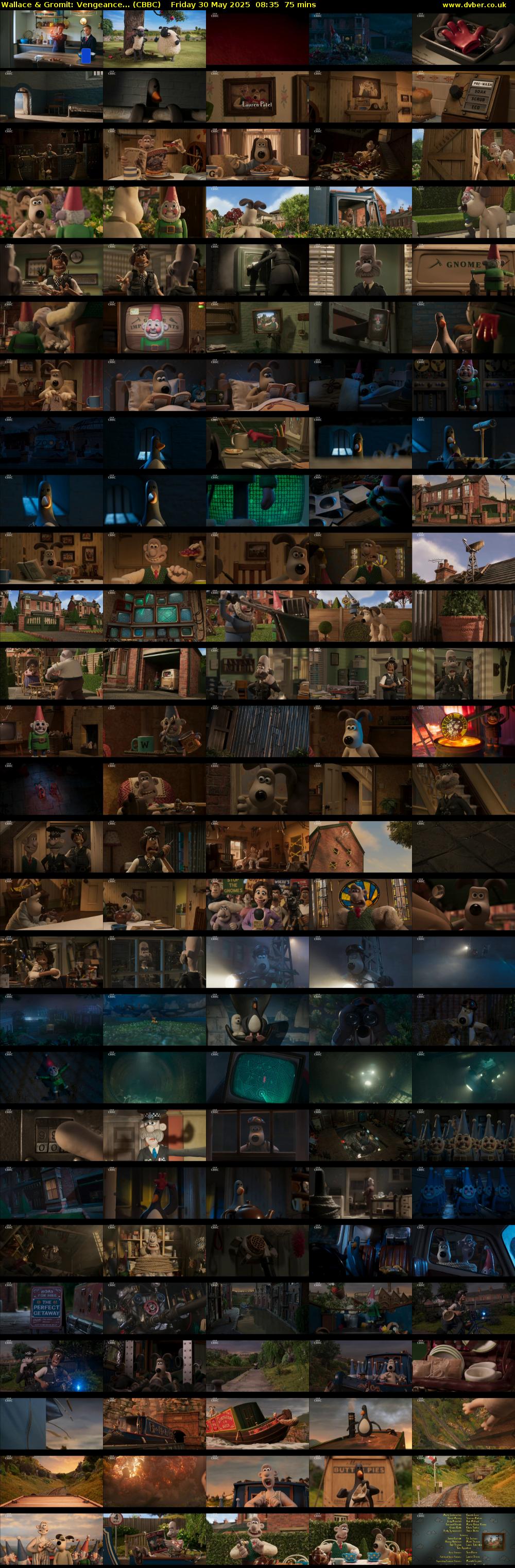 Wallace & Gromit: Vengeance... (CBBC) Friday 30 May 2025 08:35 - 09:50