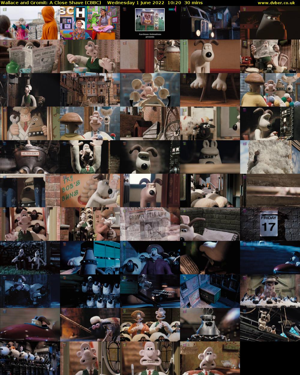 Wallace and Gromit: A Close Shave (CBBC) Wednesday 1 June 2022 10:20 - 10:50