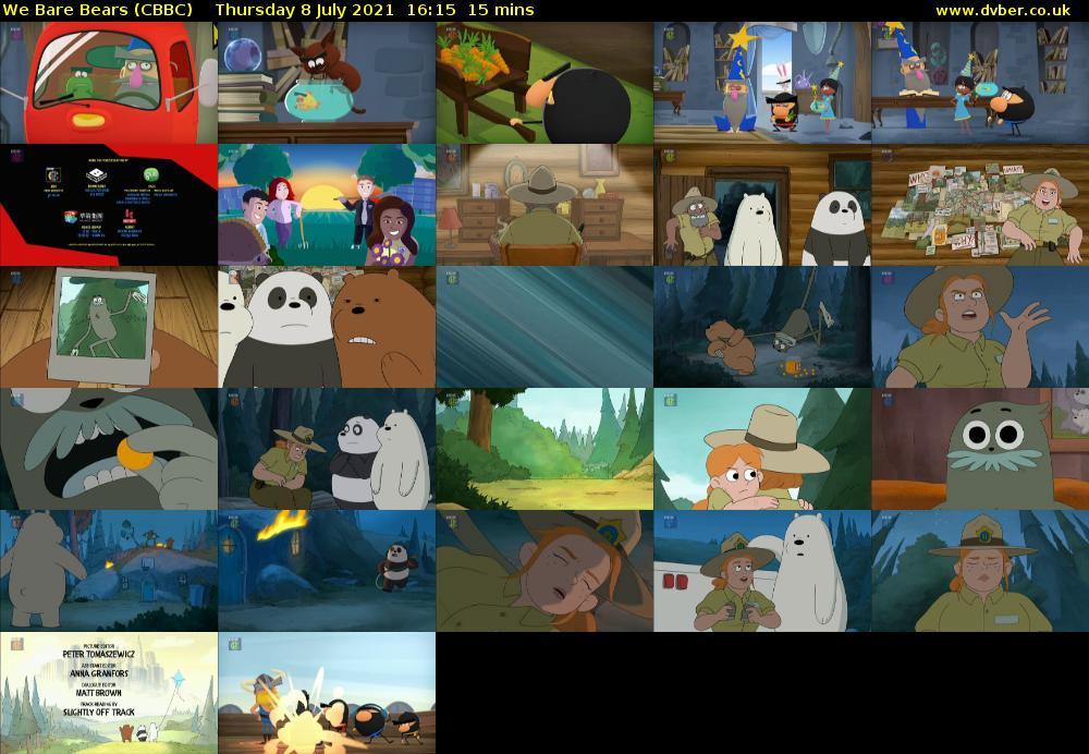 We Bare Bears (CBBC) Thursday 8 July 2021 16:15 - 16:30