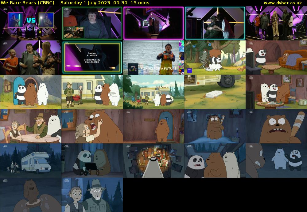We Bare Bears (CBBC) Saturday 1 July 2023 09:30 - 09:45