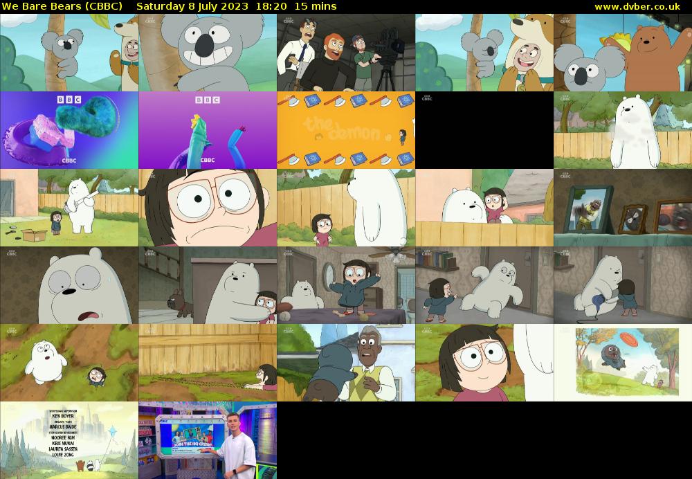 We Bare Bears (CBBC) Saturday 8 July 2023 18:20 - 18:35