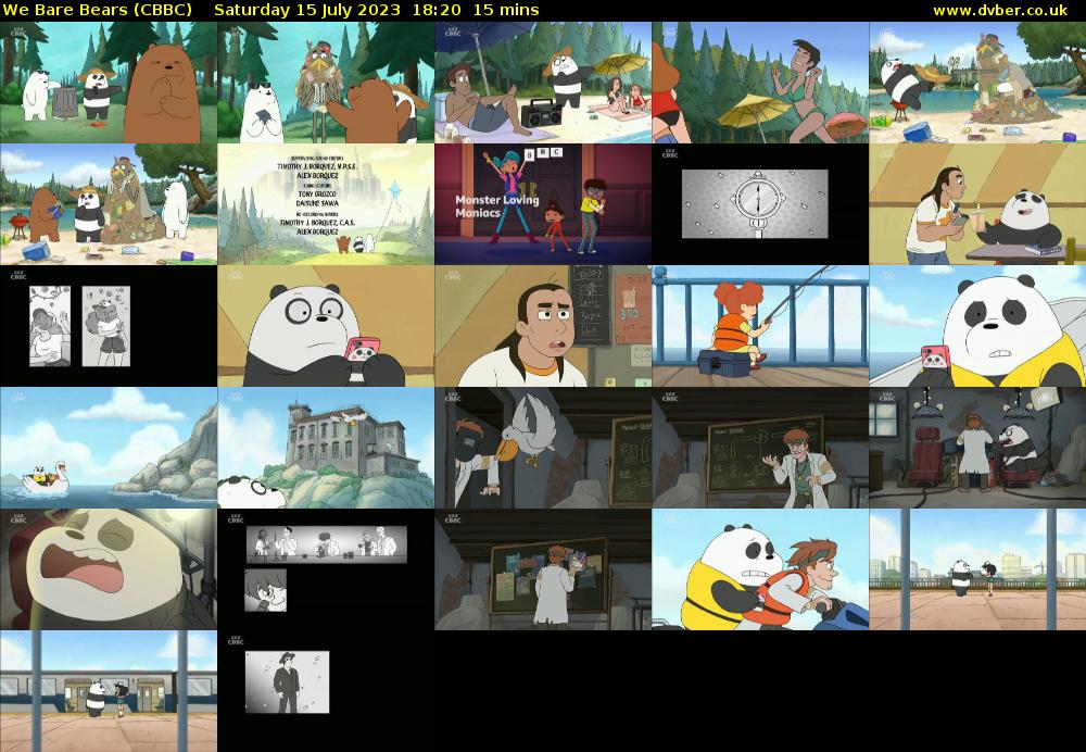 We Bare Bears (CBBC) Saturday 15 July 2023 18:20 - 18:35