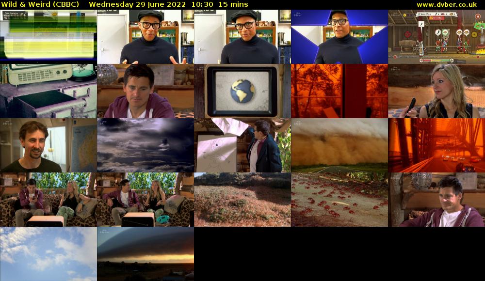 Wild & Weird (CBBC) Wednesday 29 June 2022 10:30 - 10:45