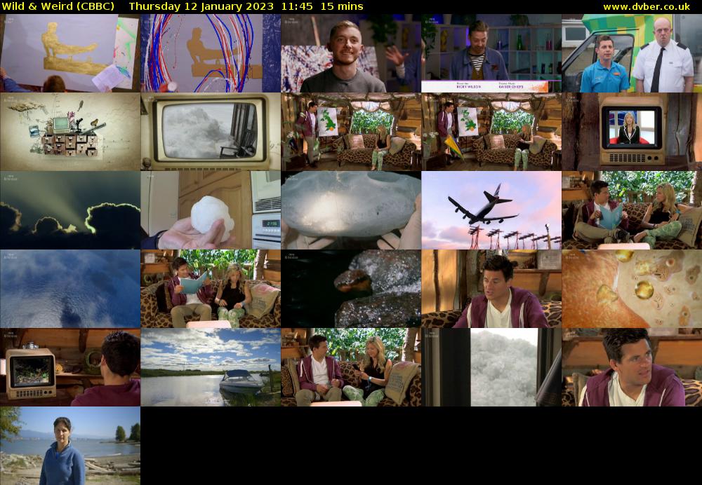 Wild & Weird (CBBC) Thursday 12 January 2023 11:45 - 12:00