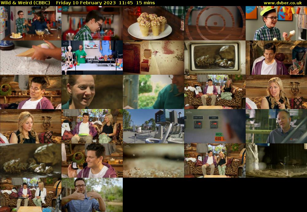 Wild & Weird (CBBC) Friday 10 February 2023 11:45 - 12:00