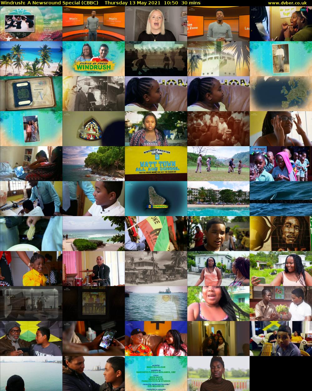 Windrush: A Newsround Special (CBBC) Thursday 13 May 2021 10:50 - 11:20