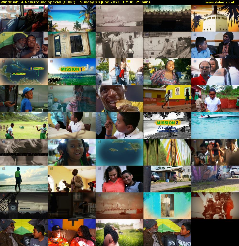 Windrush: A Newsround Special (CBBC) Sunday 20 June 2021 17:30 - 17:55