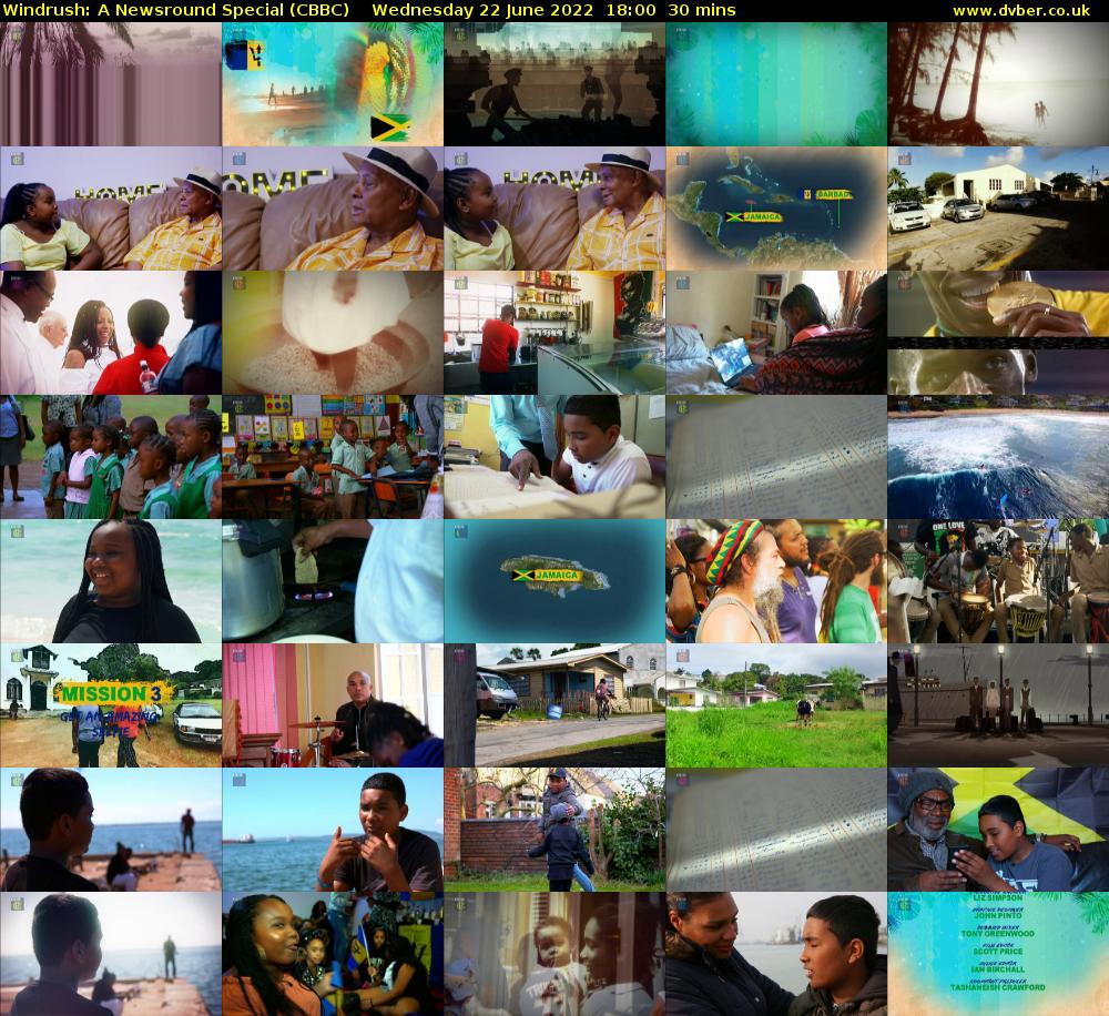 Windrush: A Newsround Special (CBBC) Wednesday 22 June 2022 18:00 - 18:30