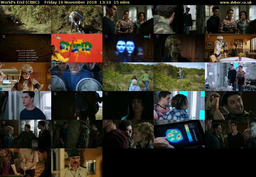 World's End (CBBC) Friday 16 November 2018 13:10 - 13:25